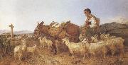 Richard ansdell,R.A. Going to Market (mk37) oil painting artist